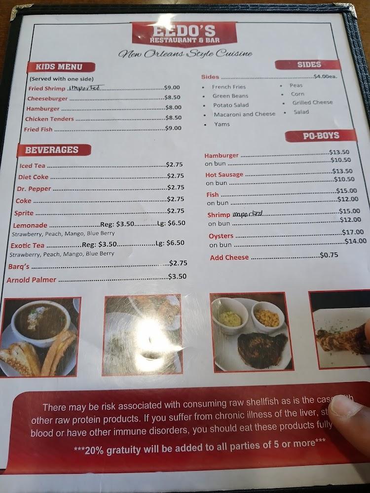 Eedo's Restaurant Menu image 2